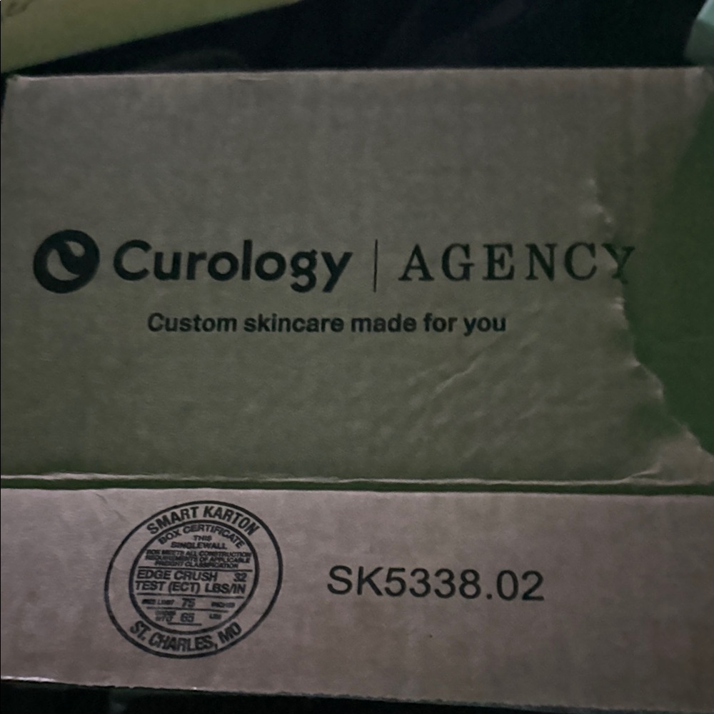Curology Custom Skincare Box - Green